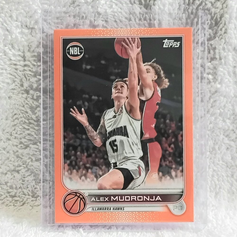 3/$25 Mint 2022 Topps Alex Mouronja Orange L.P. 10/25 NBL Card 38!!